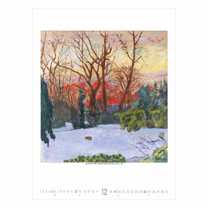 Falinaptár TOPTIMER T096 420x560mm álló Gardens impressionism 2027
