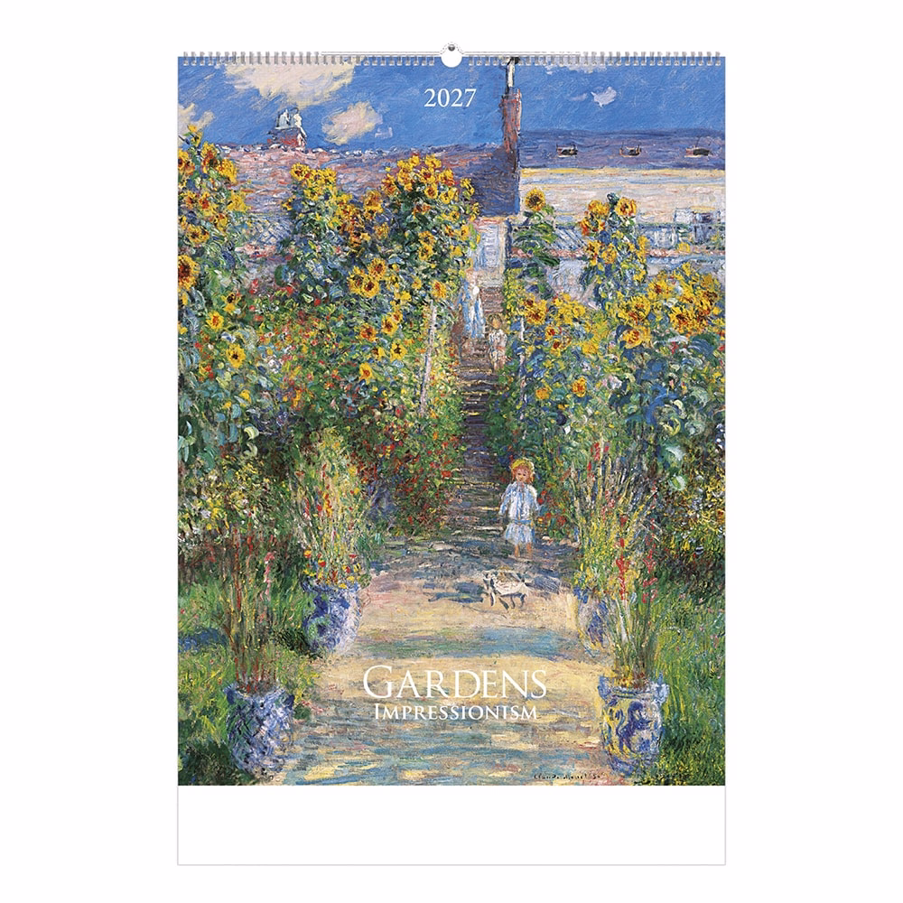 Falinaptár TOPTIMER T096 420x560mm álló Gardens impressionism 2027
