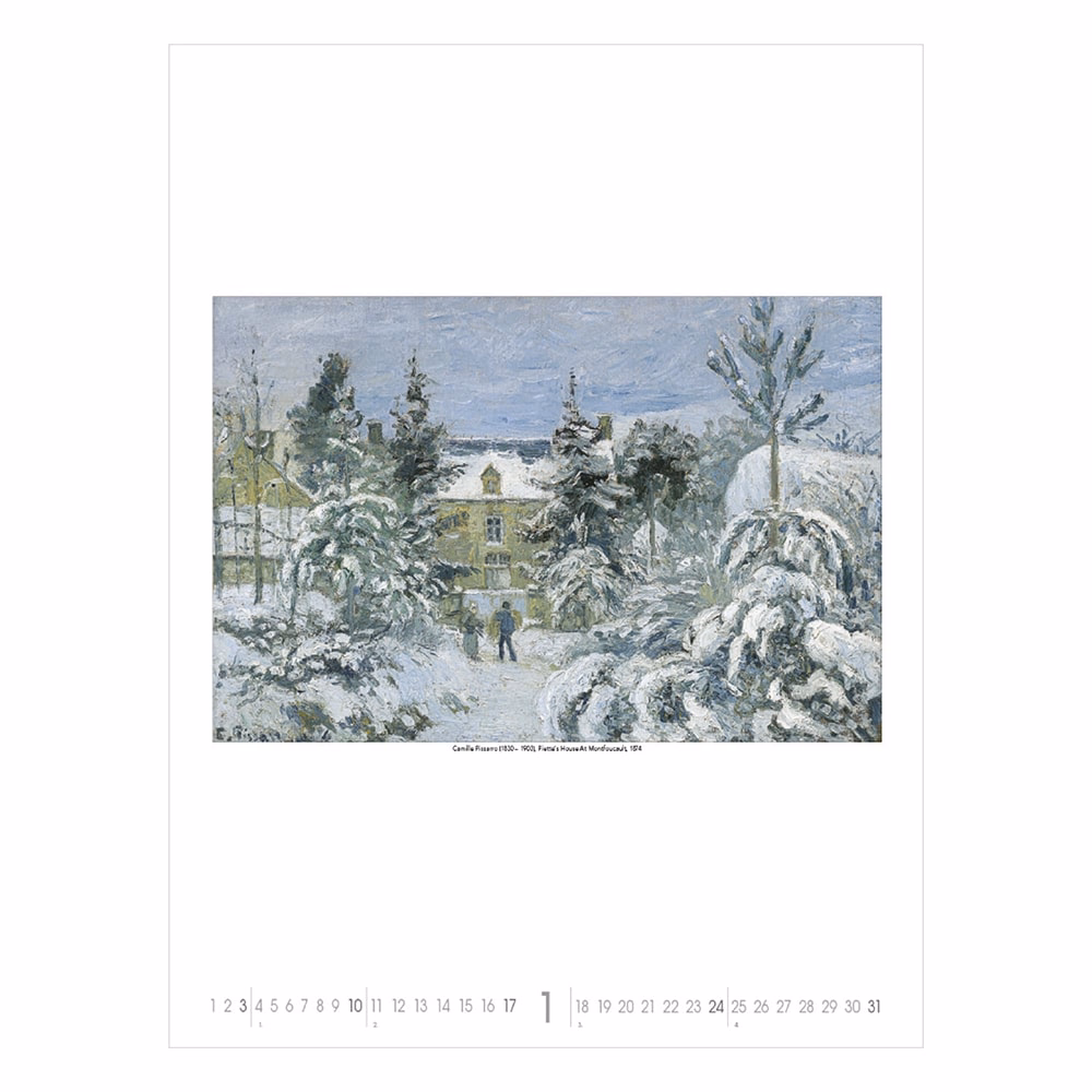 Falinaptár TOPTIMER T096 420x560mm álló Gardens impressionism 2027