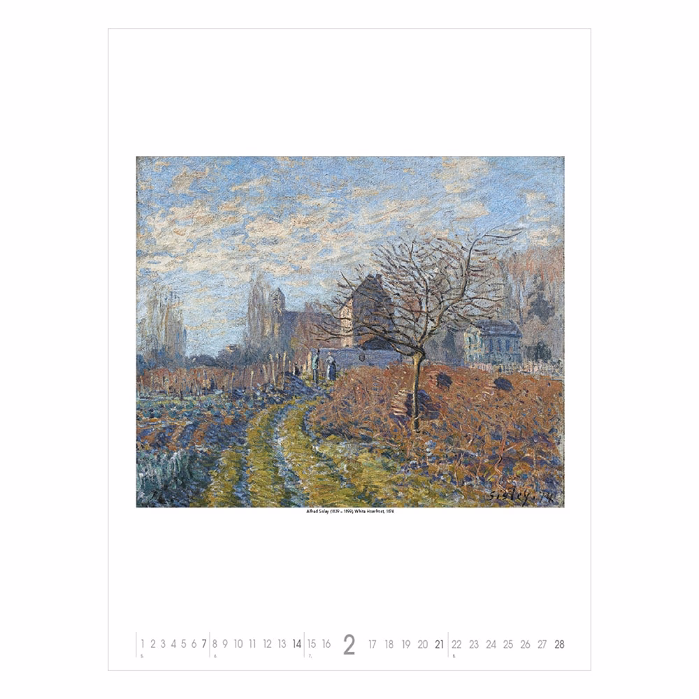 Falinaptár TOPTIMER T096 420x560mm álló Gardens impressionism 2027