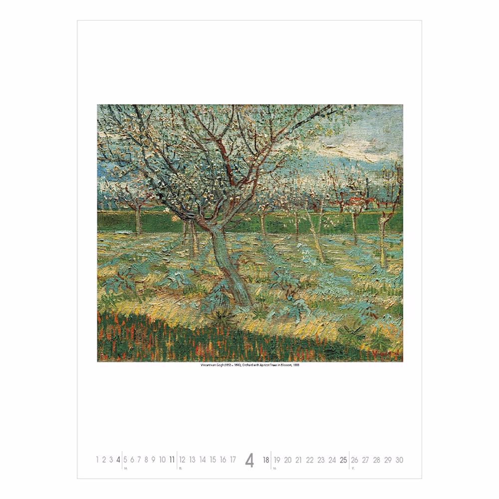 Falinaptár TOPTIMER T096 420x560mm álló Gardens impressionism 2027