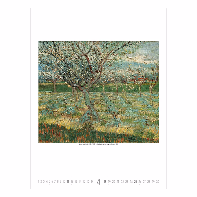Falinaptár TOPTIMER T096 420x560mm álló Gardens impressionism 2027