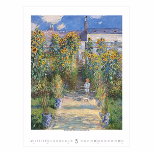 Falinaptár TOPTIMER T096 420x560mm álló Gardens impressionism 2027