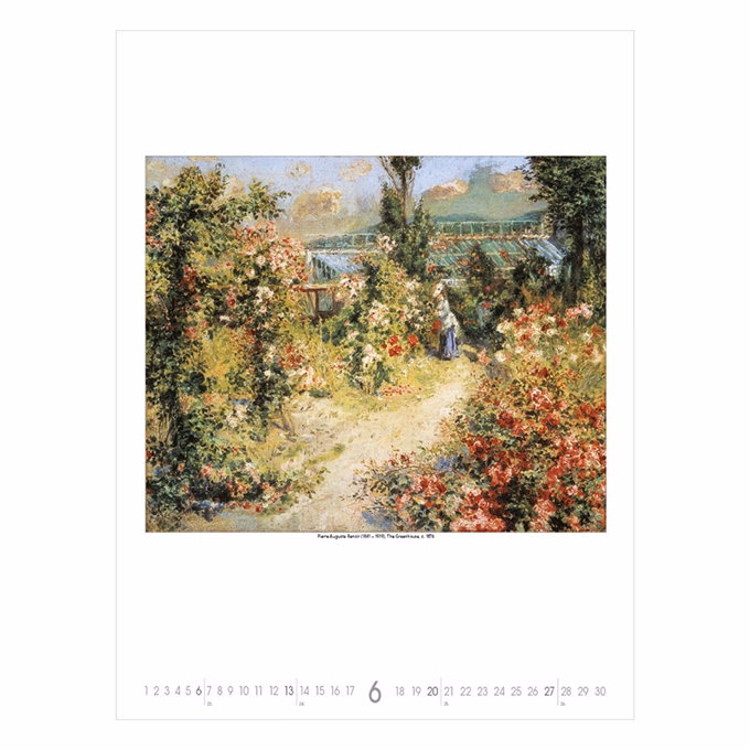 Falinaptár TOPTIMER T096 420x560mm álló Gardens impressionism 2027