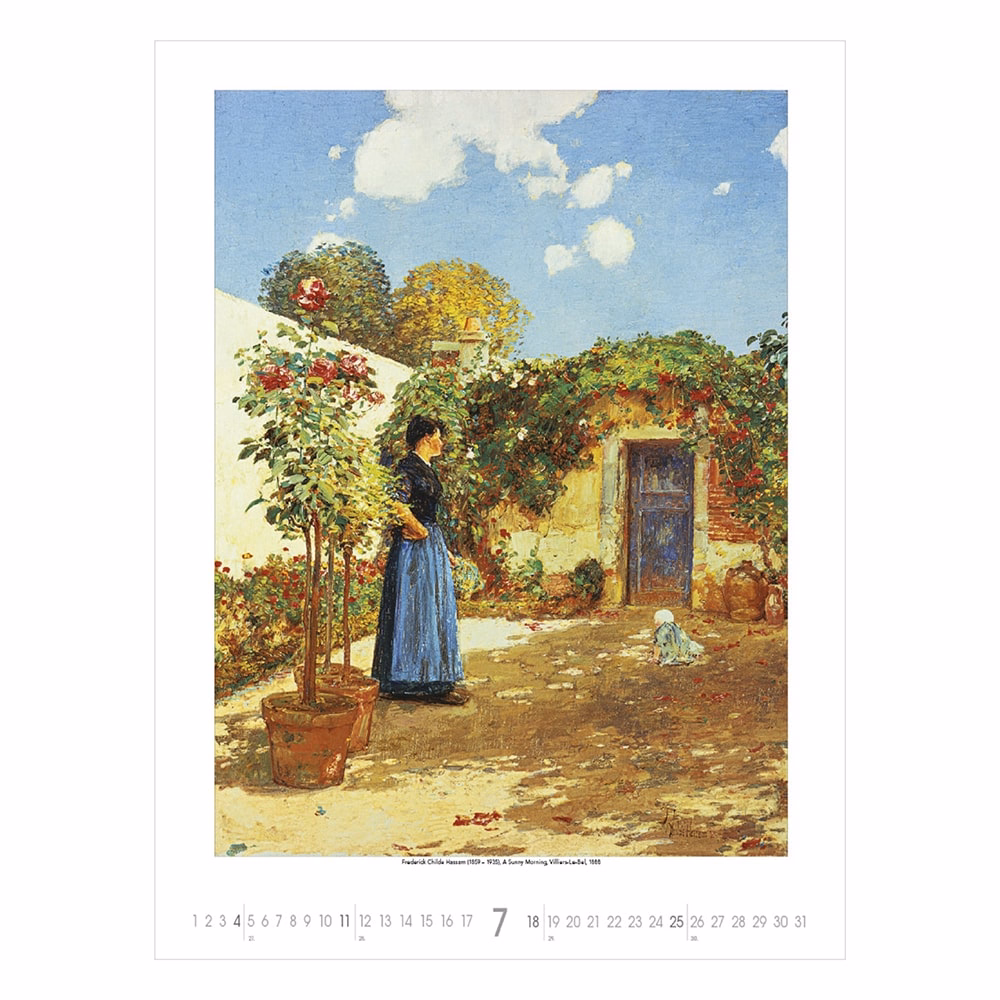 Falinaptár TOPTIMER T096 420x560mm álló Gardens impressionism 2027