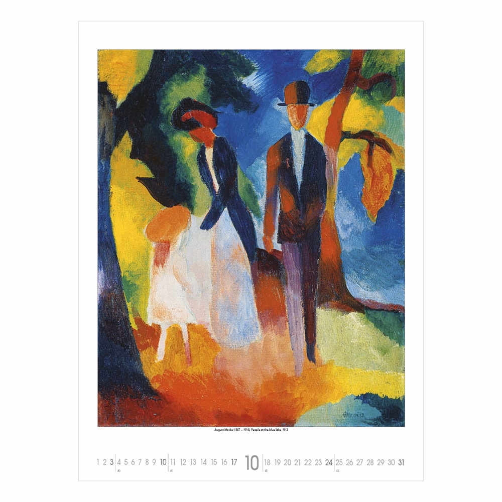 Falinaptár TOPTIMER T096 420x560mm álló Monet to Klee 2027
