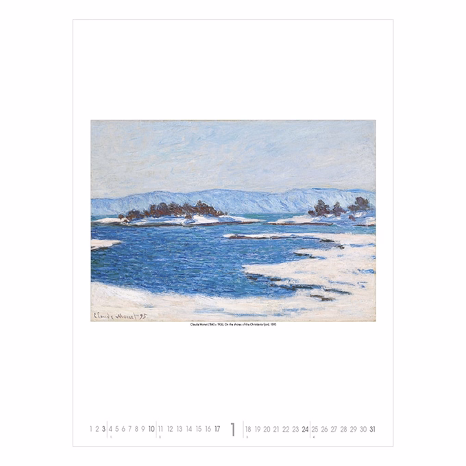 Falinaptár TOPTIMER T096 420x560mm álló Monet to Klee 2027