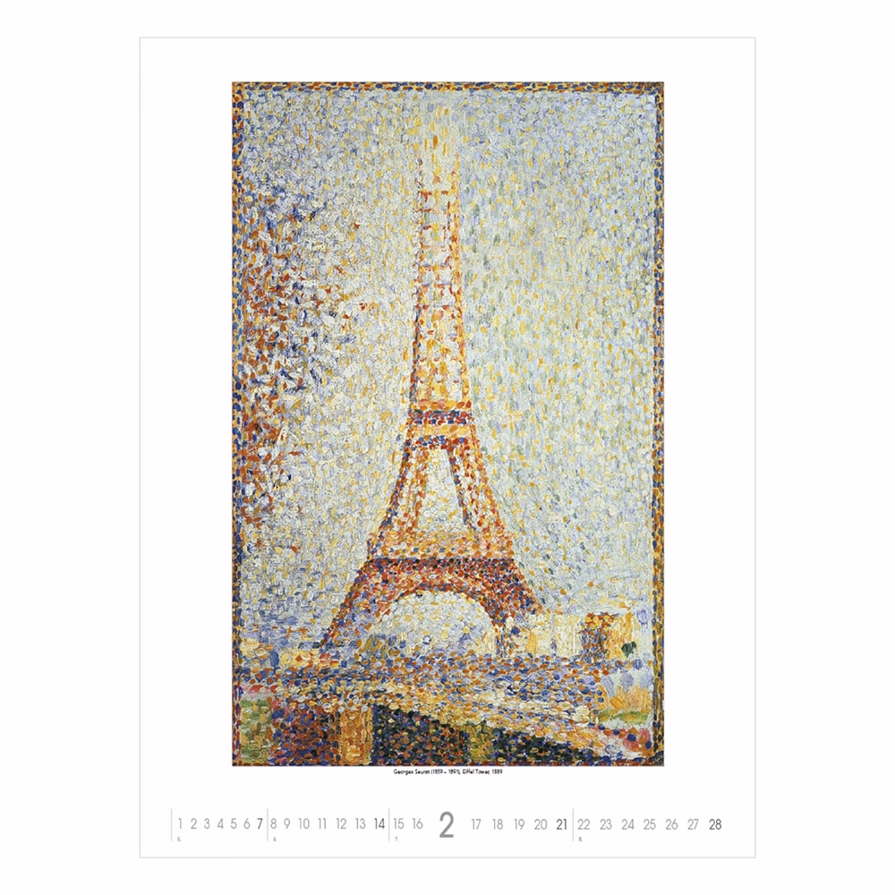 Falinaptár TOPTIMER T096 420x560mm álló Monet to Klee 2027