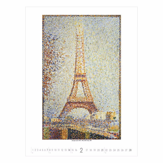 Falinaptár TOPTIMER T096 420x560mm álló Monet to Klee 2027