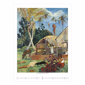 Falinaptár TOPTIMER T096 420x560mm álló Monet to klee 2026.