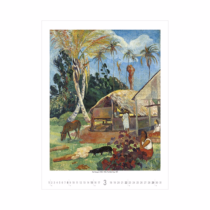 Falinaptár TOPTIMER T096 420x560mm álló Monet to klee 2026.