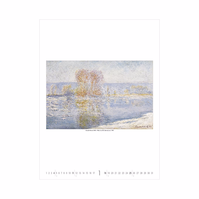 Falinaptár TOPTIMER T096 420x560mm álló Monet to klee 2026.