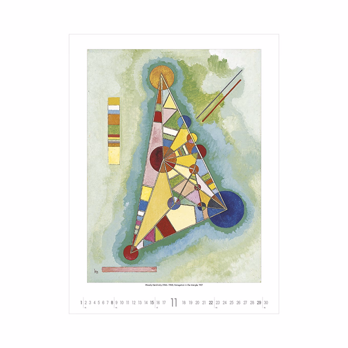 Falinaptár TOPTIMER T096 420x560mm álló Monet to klee 2026.