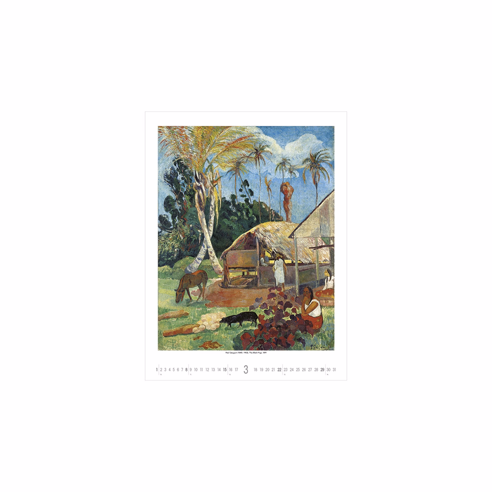 Falinaptár TOPTIMER T096 420x560mm álló Monet to klee 2026.