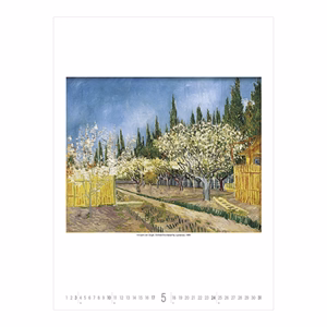 Falinaptár TOPTIMER T096 420x560mm álló Vincent Van Gogh 2026.