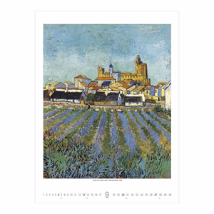 Falinaptár TOPTIMER T096 420x560mm álló Vincent Van Gogh 2026.