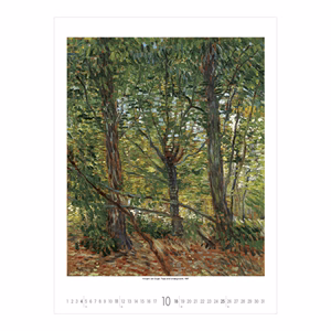 Falinaptár TOPTIMER T096 420x560mm álló Vincent Van Gogh 2026.