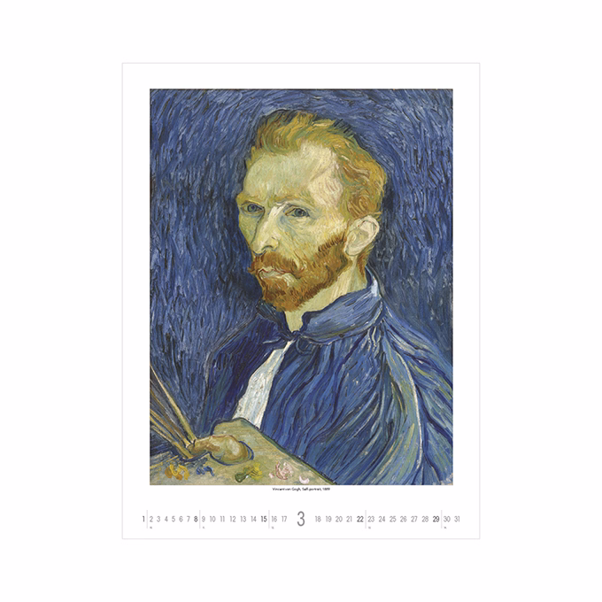 Falinaptár TOPTIMER T096 420x560mm álló Vincent Van Gogh 2026.