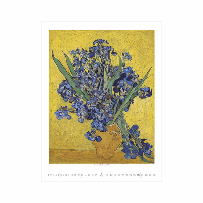 Falinaptár TOPTIMER T096 420x560mm álló Vincent Van Gogh 2026.