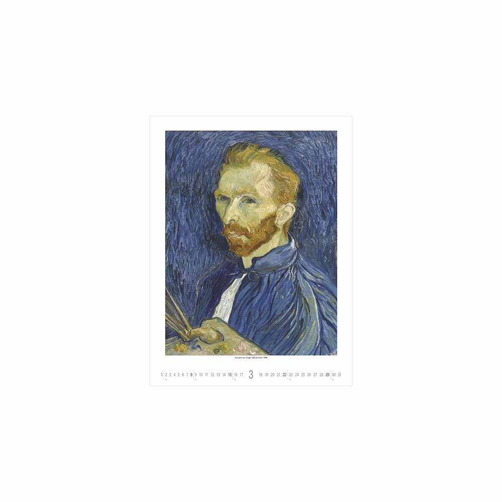 Falinaptár TOPTIMER T096 420x560mm álló Vincent Van Gogh 2026.