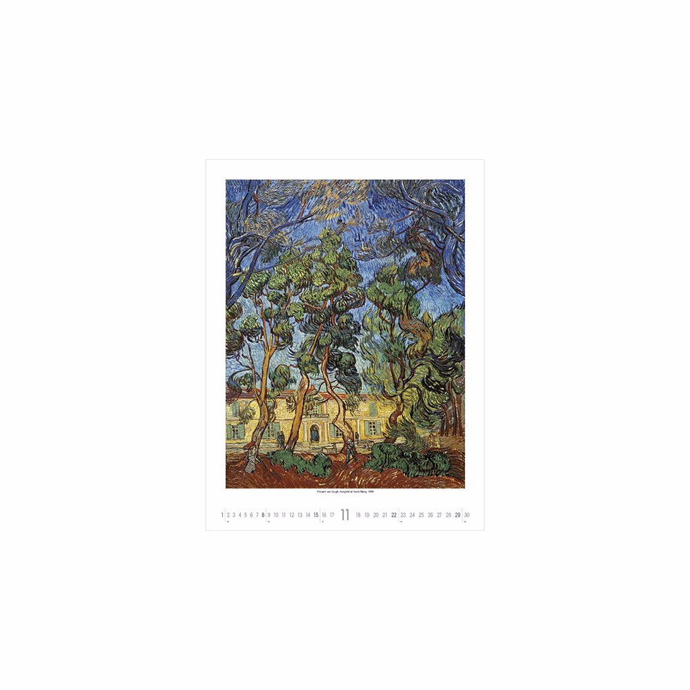 Falinaptár TOPTIMER T096 420x560mm álló Vincent Van Gogh 2026.