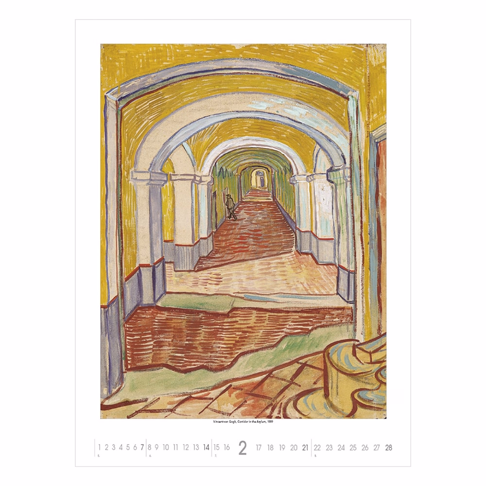 Falinaptár TOPTIMER T096 420x560mm álló Vincent Van Gogh 2027