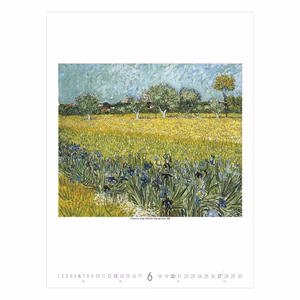 Falinaptár TOPTIMER T096 420x560mm álló Vincent Van Gogh 2027