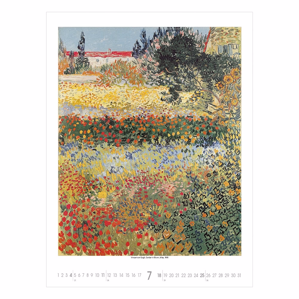 Falinaptár TOPTIMER T096 420x560mm álló Vincent Van Gogh 2027