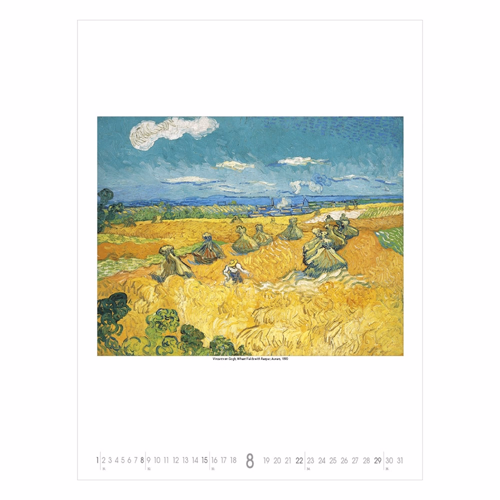 Falinaptár TOPTIMER T096 420x560mm álló Vincent Van Gogh 2027