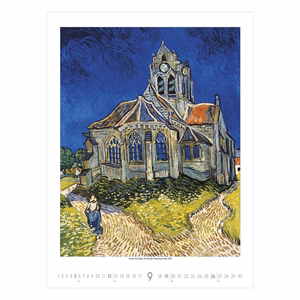 Falinaptár TOPTIMER T096 420x560mm álló Vincent Van Gogh 2027