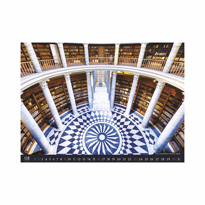 Falinaptár TOPTIMER T096 420x560mm fekvő Bibliotheca 2026.