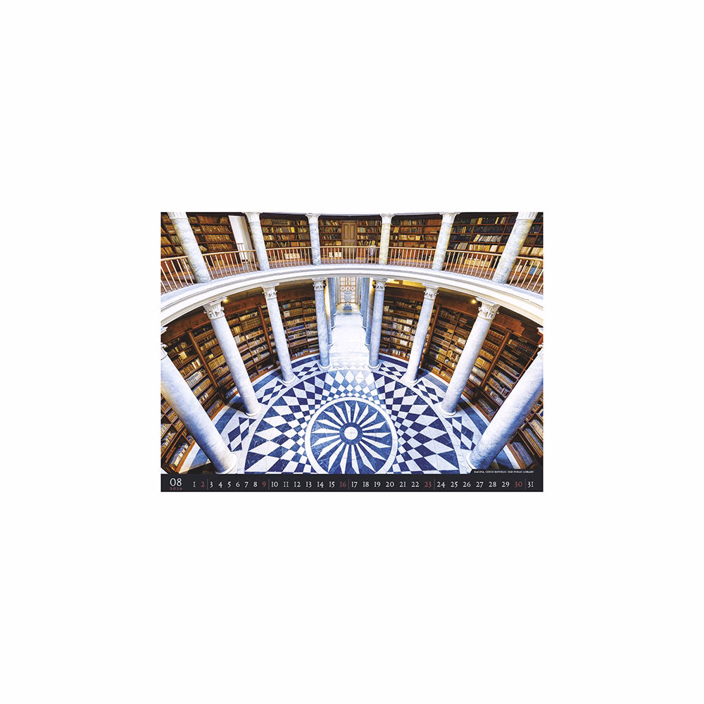 Falinaptár TOPTIMER T096 420x560mm fekvő Bibliotheca 2026.