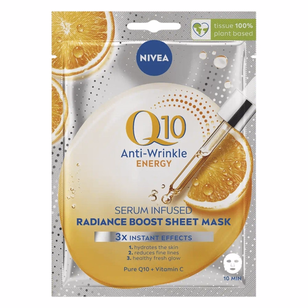 Fátyolmaszk NIVEA Q10 energy 1 db