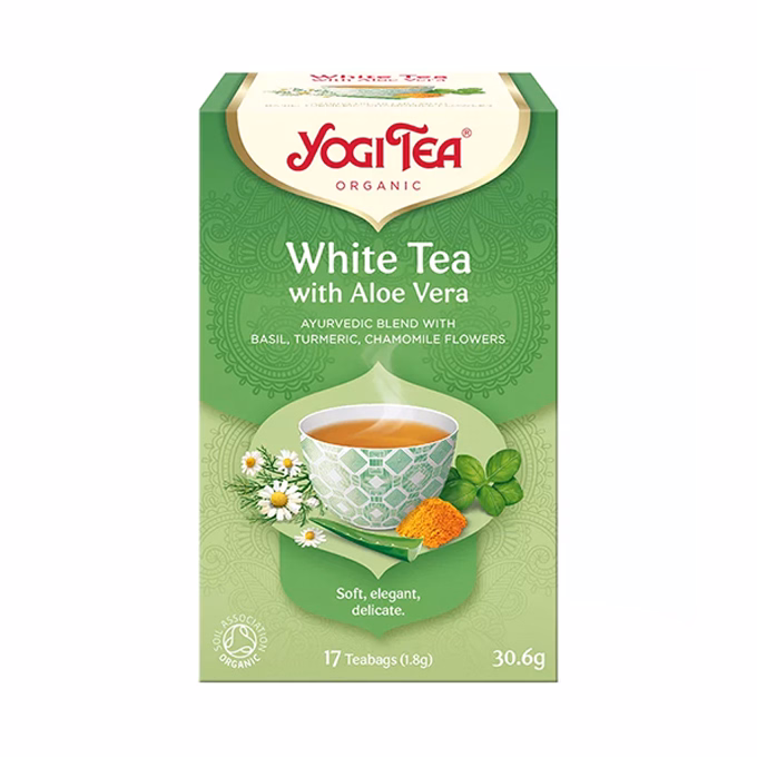 Fehér tea bio YOGI TEA aloeverával 17 filter/doboz