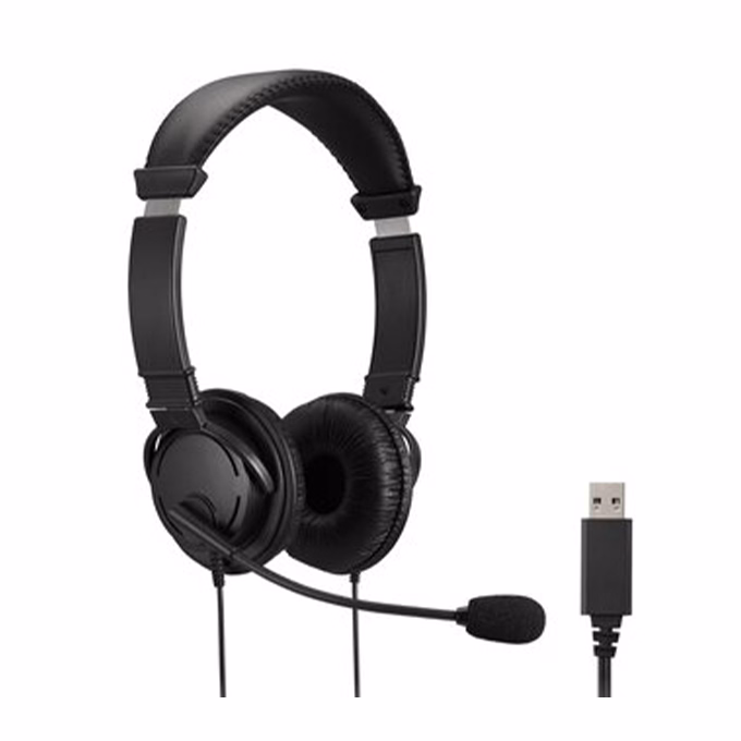 Fejhallgató KENSINGTON mikrononos USB-A csatlakozóval