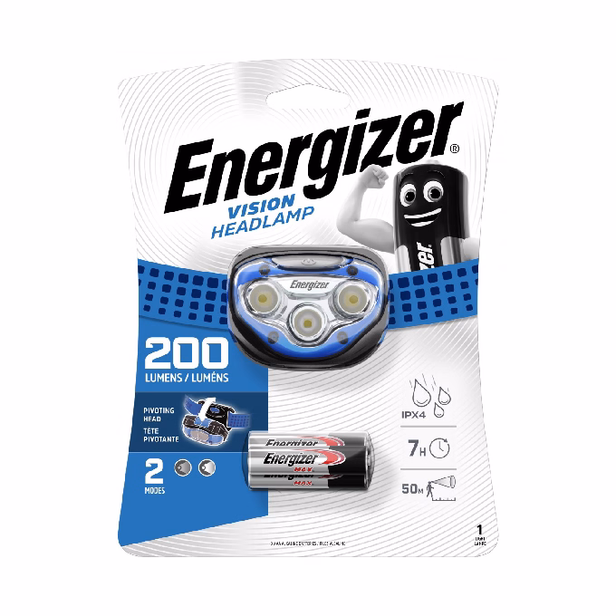 Fejlámpa ENERGIZER LED "HeadlightVision" 2LED + 3xAAA