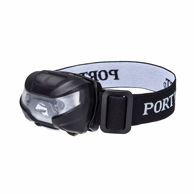 Fejlámpa PORTWEST COB újratölthető USB fekete
