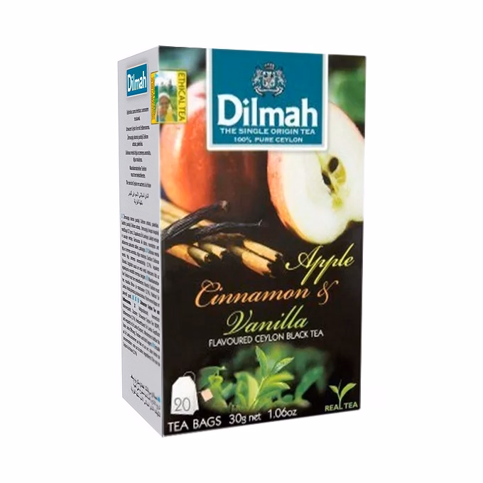 Fekete tea DILMAH Apple & Cinamon 20 filter/doboz