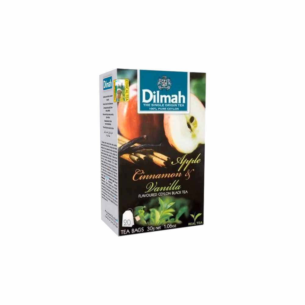 Fekete tea DILMAH Apple & Cinamon 20 filter/doboz