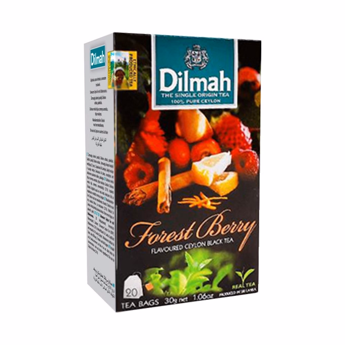 Fekete tea DILMAH Forest Berry Erdei gyümölcsös 20 filter/doboz