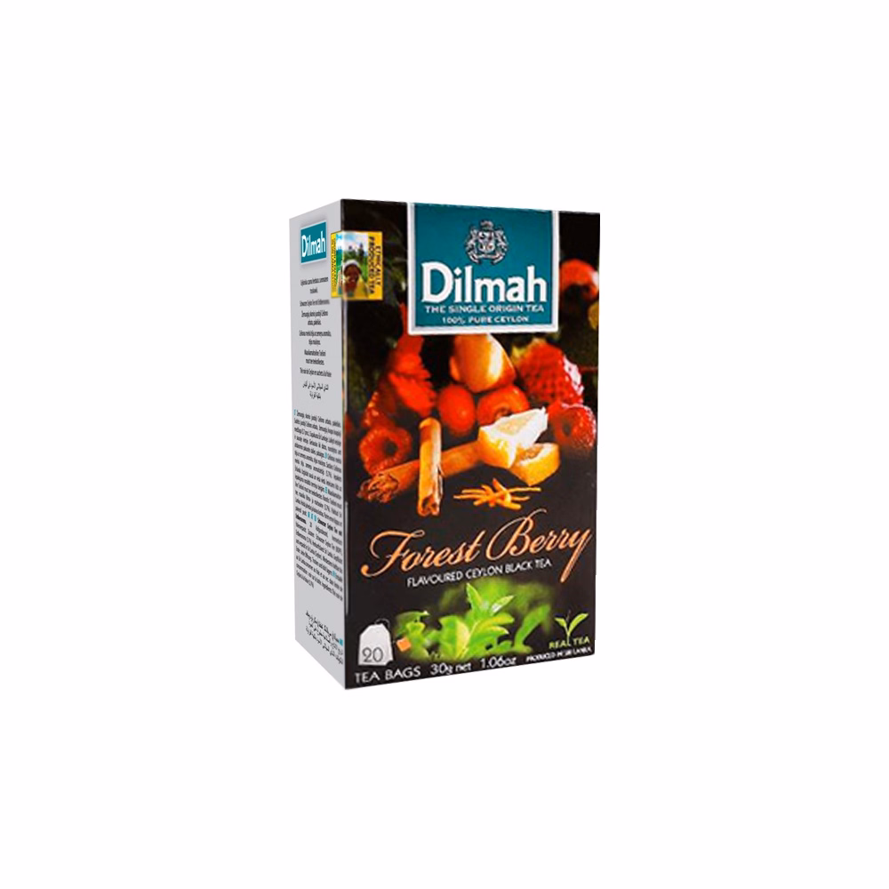 Fekete tea DILMAH Forest Berry Erdei gyümölcsös 20 filter/doboz