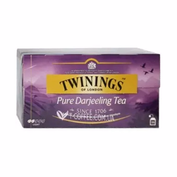 Fekete tea TWININGS Darjeeling 25 filter/doboz Fekete tea TWININGS Darjeeling 25 filter/doboz