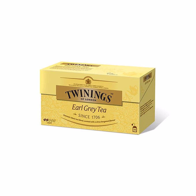 Fekete tea TWININGS Earl Grey 25x2 g