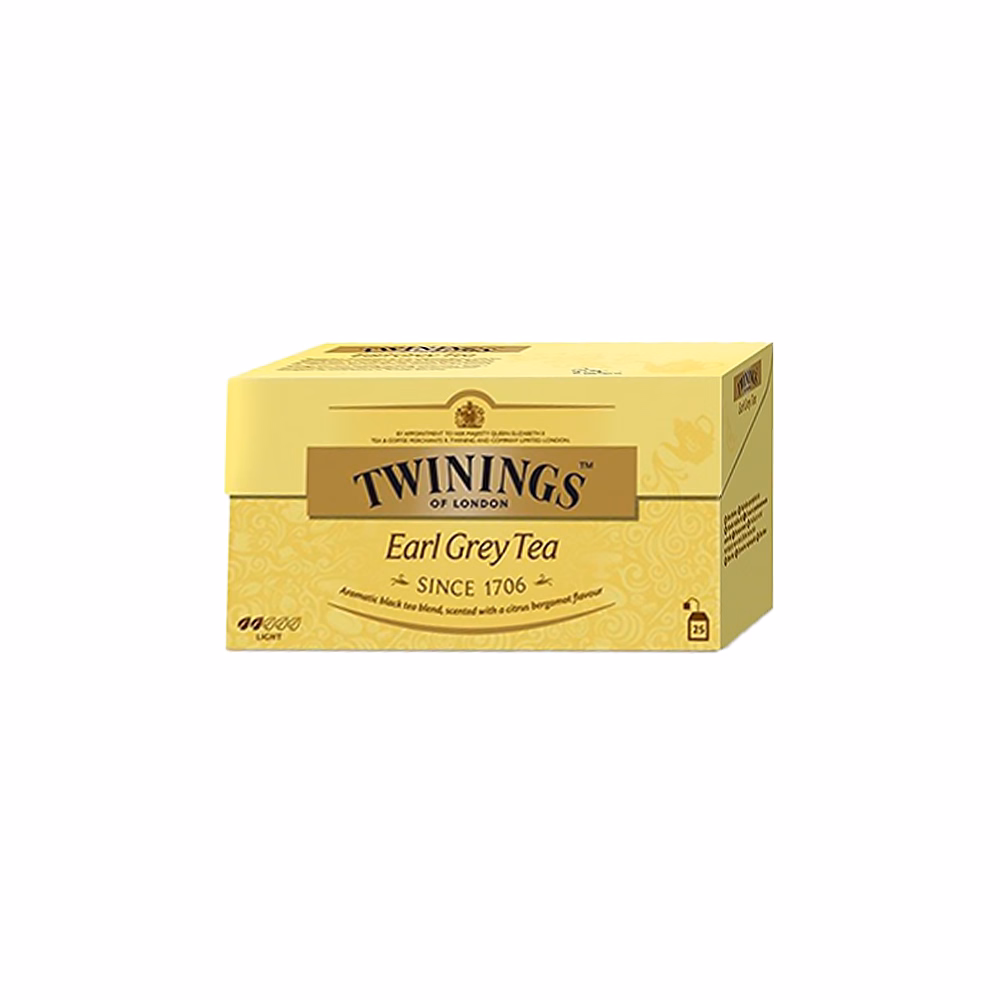 Fekete tea TWININGS Earl Grey 25x2 g