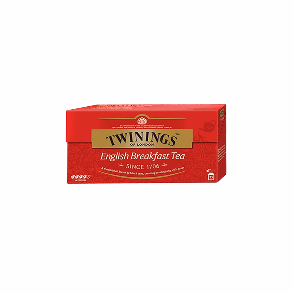 Fekete tea TWININGS English Breakfast 25x2 g