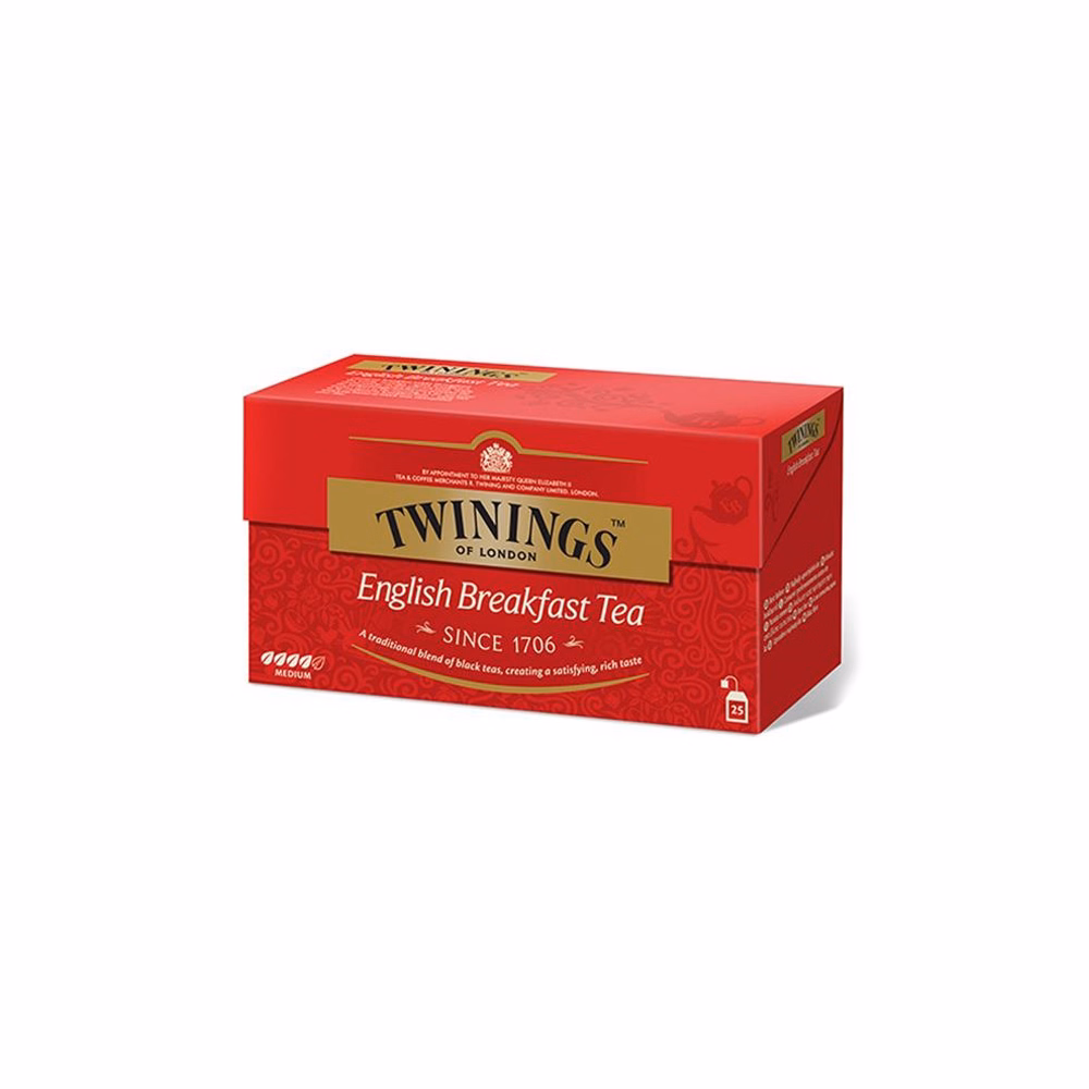 Fekete tea TWININGS English Breakfast 25x2 g