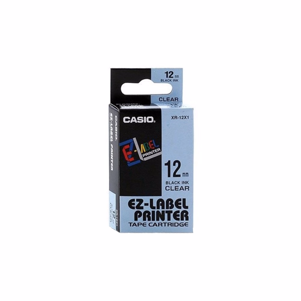 Feliratozó szalag CASIO XR-12YW1 12mmx8m sárga alapon fekete írásszín