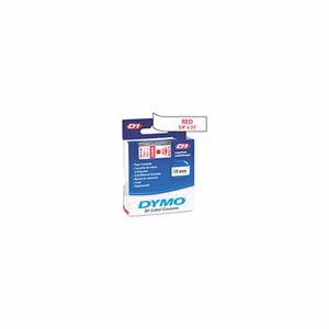 Feliratozó szalag DYMO D1 19mm x 7m fehér alapon piros írásszín