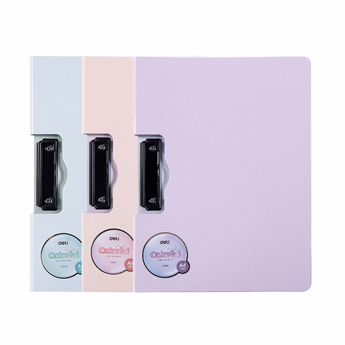 Felírótábla DELI Colorful A/4 PP fedeles fekvő vegyes pasztellszín