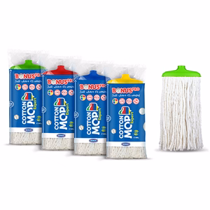 Felmosó pótfej BONUS CottonMop expert HoReCa HACCP 350 g sárga